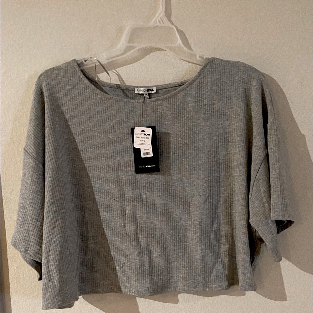 Fashion Nova, 2XL, Gray, 2-piece